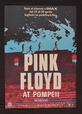 MANIFESTO originale 70X100 cm PINK FLOYD AT POMPEII LIVE 1972 Syd Barrett Roger