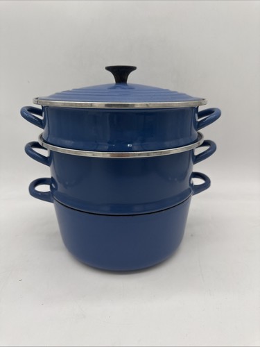 Creuset vintage blu doppia - creuset,