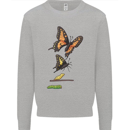 Felpa uomo con farfalle - felpa,