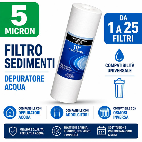 Filtro sedimenti micron 10 - 5,