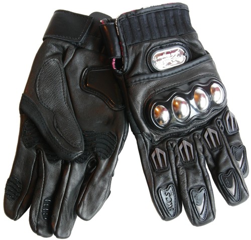 Guanti moto pelle neri - moto, in