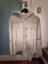 cappotto donna finta renna / camoscio beige tg S marca Zara nuovo