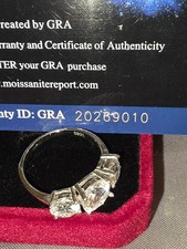 TRILOGY MOISSANITE 7 CT ARG