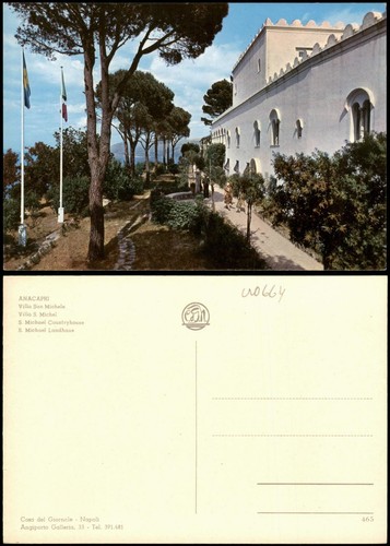 Cartolina anacapri villa san - cartolina,