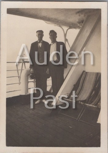 Vintage photograph two men - two,
