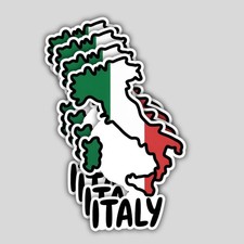 Adesivi mappa italia con - adesivi,