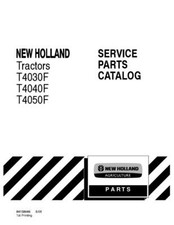 CATALOGO RICAMBI TRATTORI NEW HOLLAND T4030F T4040F T4050F