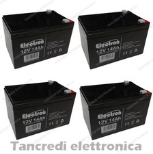 4x Batteria 14Ah 12V AGM