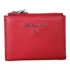 PATRIZIA PEPE PORTAFOGLI donna 2 zip MEDIO PELLE di vitello 8 CARD+coin CQ8732