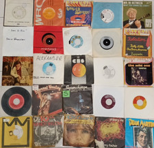 Lotto 50 Dischi In Vinile 45 Giri Anni '60 70 Rock Pop disco Musica straniera