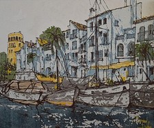 Un porto di pesca mediterraneo