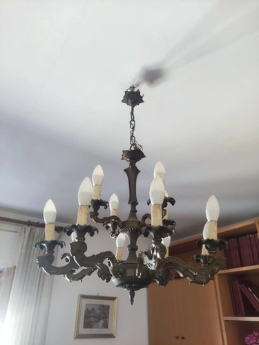 Lampadario ottone luci anni - lampadario,