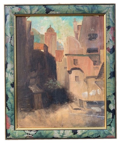 Dipinto olio cartone telato - cartone,
