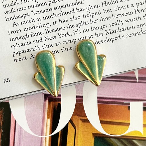 Orecchini clip stile art - a,