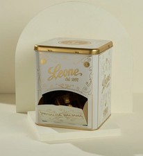 SCATOLA REGALO LATTA DISPENSER VUOTA LEONE TORINO ARREDAMENTO VINTAGE DESIGN 