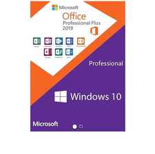 MICROSOFT Windows 10 Pro + Office 2019 Pro Plus Licenza Elettronica - key