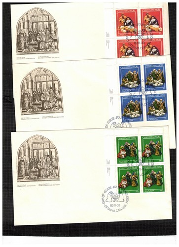 Canada 1982 christmas stamps - christmas,