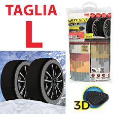 CALZE DA NEVE OMOLOGATE AUTO TAGLIA L EASY GO PNEUMATICI 215/55R17 215/55/17