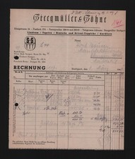 STOCCARDA, fattura 1949