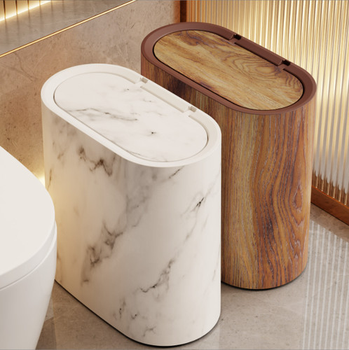 Pattumiera design grana legno - pattumiera,