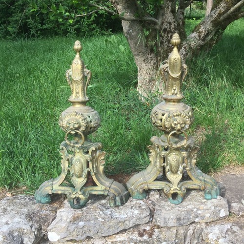 Coppia alari antichi bronzo - coppia,