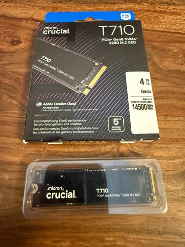 Ssd crucial t710 - 4, nvme