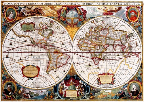 Vecchio poster geografico