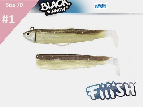 Black minnow fiiish size - black,