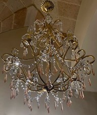 lampadario in oro zecchino 24