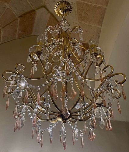Lampadario oro zecchino 24 - lampadario,