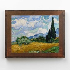 Quadro su Tela “Campo di Grano con Cipressi” di Vincent van Gogh |Q1407| Stampa