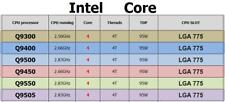 Intel Core 2 Quad Q9300 Q9400