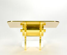 STAFFA DA PARETE IN OTTONE DORATO MENSOLA PER OROLOGIO LECOULTRE ATMOS