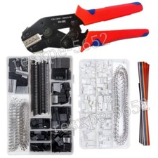 Dupont Crimpatrice Utensile Crimpatrice Cricchetto AWG23-16 con Connettori Dupont e Connettori JST-XH