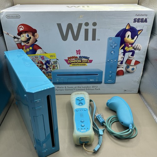 Console nintendo wii azzurra - console,