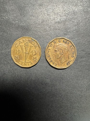 1943 canada centesimi lotto - canada, 5