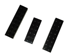 lotto 3  barre nere da 8 perni x 2 - MATTONCINI originali LEGO   - costruzioni