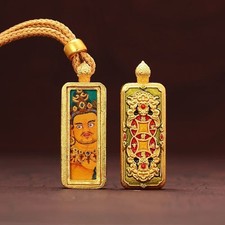 Tibetan Brass Thangka Pendant