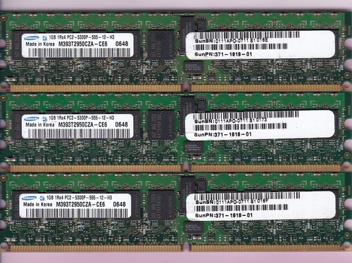 Kit rdimm 3gb 3x1gb - rdimm,