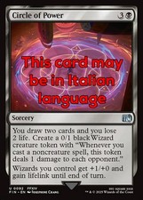 MTG 4x CIRCLE OF POWER EXC - CERCHIO DI POTERE 92 - FIN - MAGIC