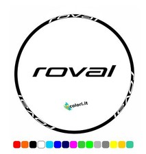 8 scritte adesive in vinile per cerchi ruote bicicletta strada MTB ROVAL