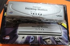 ✅ Docking Station  USB 2.0 Kraun: 2USB rs232 LPT LAN mouse tastiera Vintage PC