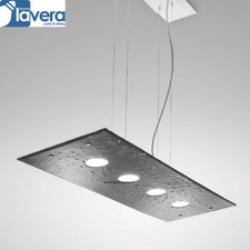 SOSPENSIONE LAMPADARIO DI MURANO LUCIS APX ORIGINALE ARGENTO BRONZO