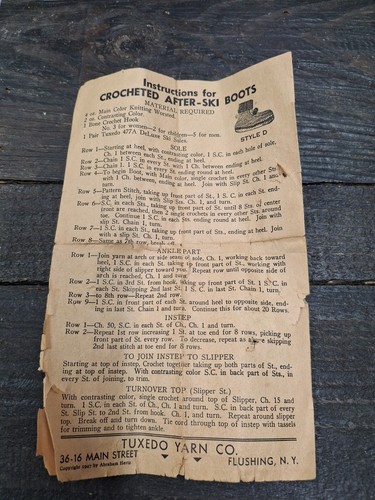 Vintage 1947 tuxedo - 1947, yarn