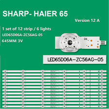 KIT 12 BARRE STRIP 6 LED TV