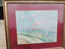 Quadro tempera; paesaggio del