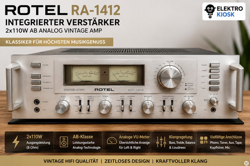 Rotel 1412 amplificatore - rotel, ra-1412