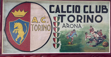 Quadro grande dipinto squadra grande Torino Granata calcio club Arona 1949 1950