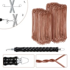 Drillapparat Driller + Betonbindedraht Draht 100/400mm (1000 Stk.) Ösendraht