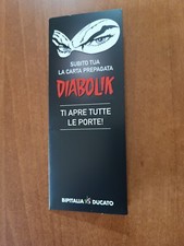 DIABOLIK folder con carta prepagata BIPITALIA / DUCATO / VISA
